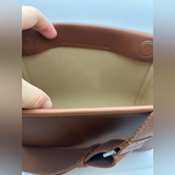 Everlane The Mini Form Crossbody Bag in Cognac Leather with Dust Bag - Picture 9 of 11